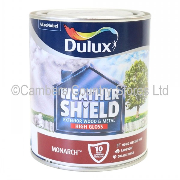 Dulux Weathershield Paint Exterior High Gloss 750ml Cambers Country Store